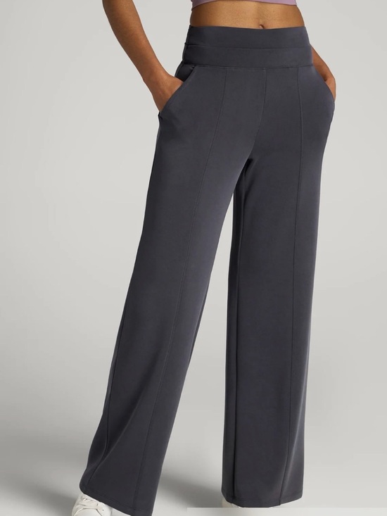 American Tall Pants - American Tall Soft Motion Wide Leg Ultra High Rise Pant Black Size XL Extra Tall